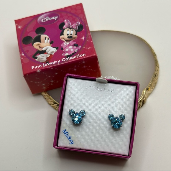 Disney Sterling Silver Mickey Mouse Earrings - Picture 2 of 3